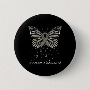 Awareness Butterfly 6 Cm Round Badge