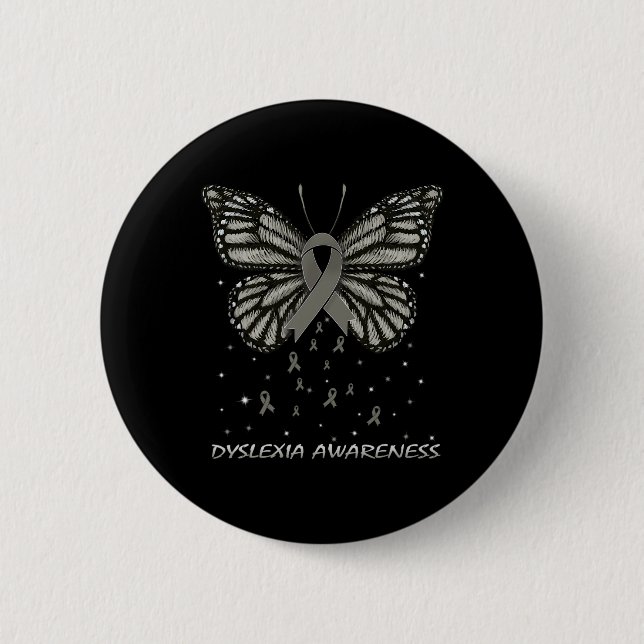 Awareness Butterfly  6 Cm Round Badge (Front)