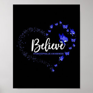 Awareness Butterfly Believe Poster