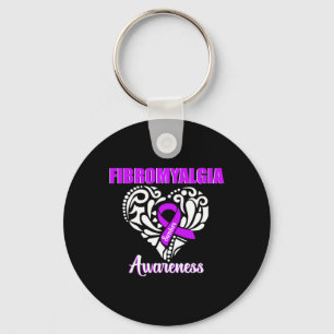 Awareness Chronic Pain Survivor Women Warrior Key Ring