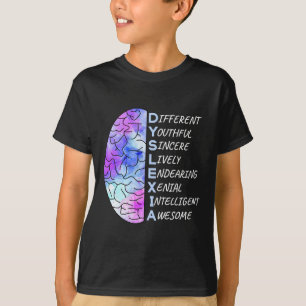 Awareness Colourful Art Brain Teacher Therapist  T-Shirt
