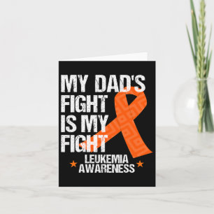 Awareness Dad Fight Orange Ribbon Gift Idea  Card