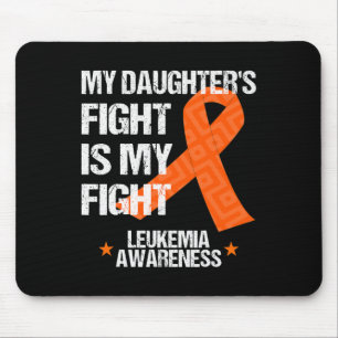 Awareness Daughter Fight Orange Ribbon Gift Mouse Mat