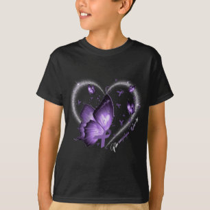 Awareness Day Warrior Survivor Butterfly Heart T-Shirt