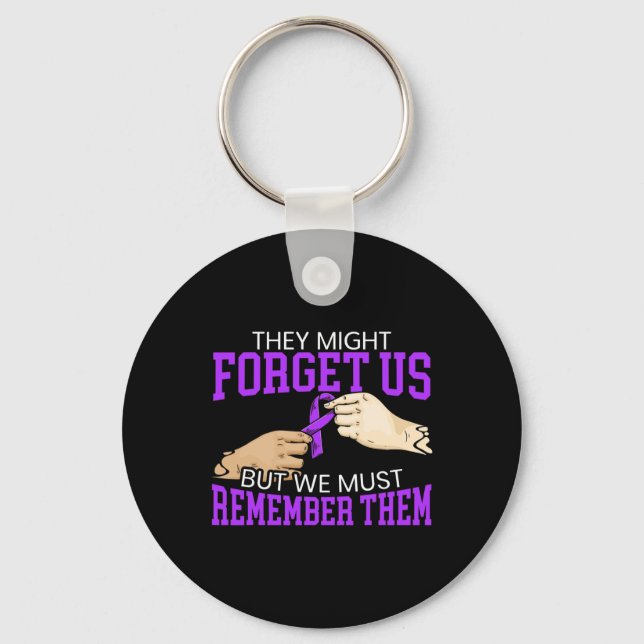 Awareness Dementia Support 1  Key Ring (Front)