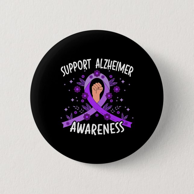 Awareness Dementia Support 2  6 Cm Round Badge (Front)