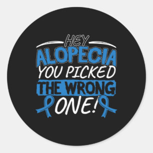 Awareness Design For A Alopecia Supporter  Classic Round Sticker