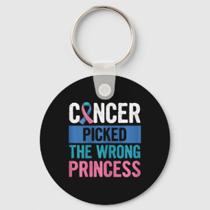 Awareness Design For A Thyroid Cancer Warrior Girl Key Ring