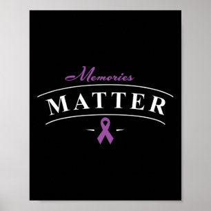 Awareness Design Support Month Purple Ribbon  Poster