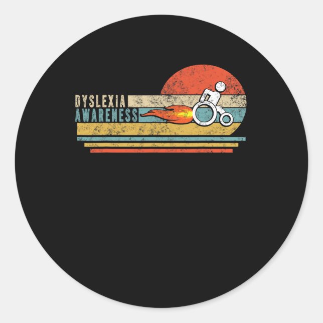 Awareness Disability Gifts Handicapped Wheelchair  Classic Round Sticker (Front)