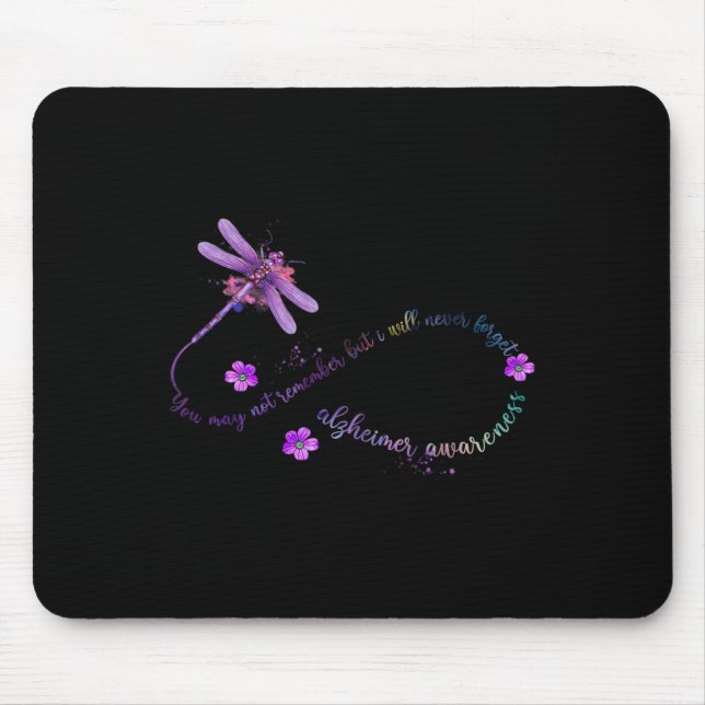 Awareness Dragonfly You May Not Remember Butterfly Mouse Mat (Front)