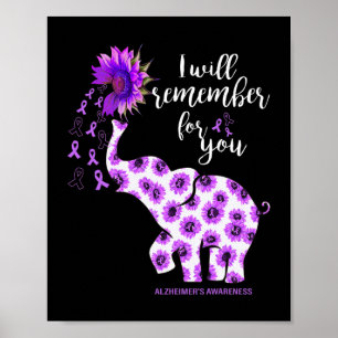 Awareness Elephant Your Battle Is My Battle Gift  Poster
