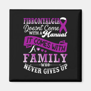 Awareness Family Purple Ribbon Support 1  Magnet