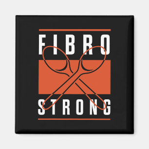 Awareness Fibro Strong Graphic Spoons Magnet