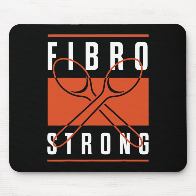 Awareness Fibro Strong Graphic Spoons  Mouse Mat (Front)