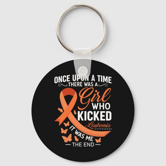 Awareness Fight Cancer Ribbon  Key Ring (Front)