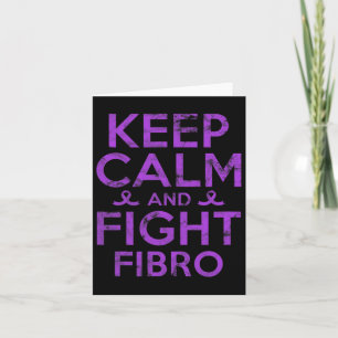Awareness Fight Fibro Fighter Warrior Grunge  Card