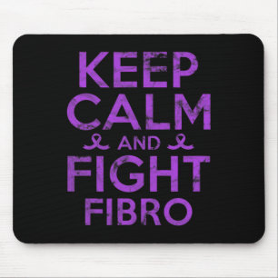 Awareness Fight Fibro Fighter Warrior Grunge Mouse Mat