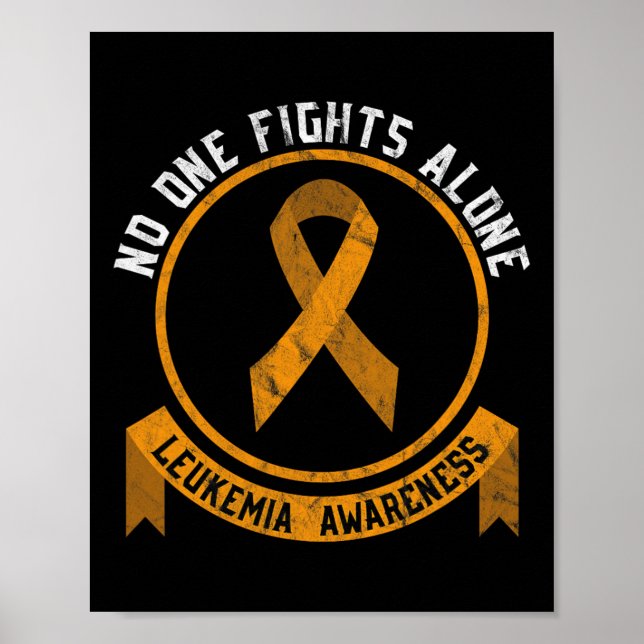 Awareness Fight The Stigma Blood Cancer  Poster (Front)