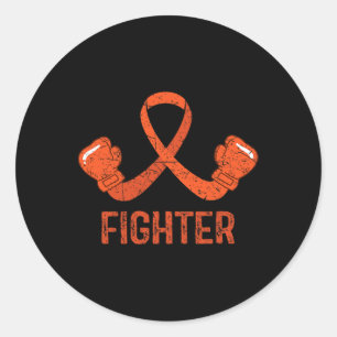 Awareness Fighter Classic Round Sticker