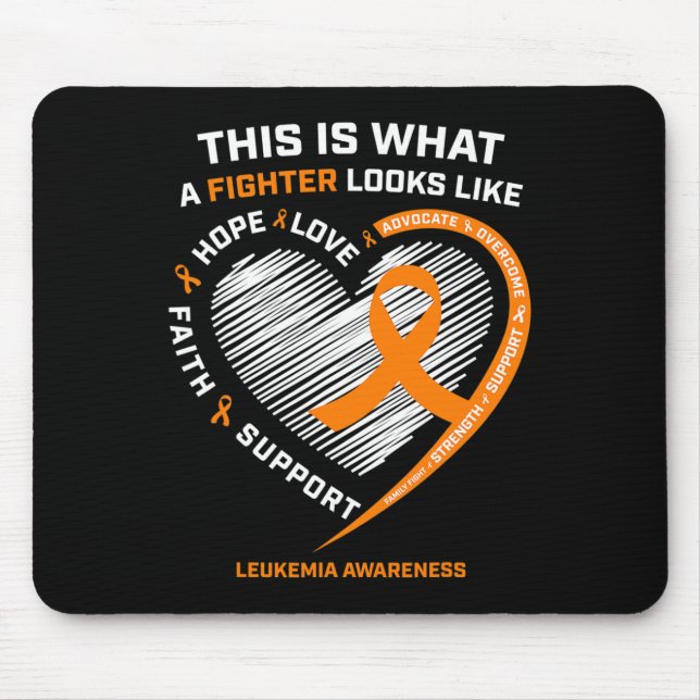 Awareness Fighter Gifts Men Women Mum Dad Leukaemi Mouse Mat (Front)