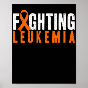 Awareness Fighting Leukaemia Support Poster
