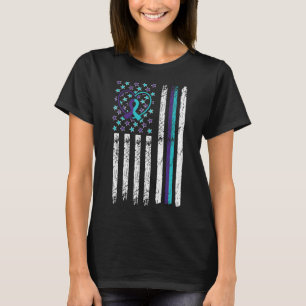 Awareness Flag Anxiety Mental Health Therapists T-Shirt