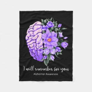 Awareness fleece blanket