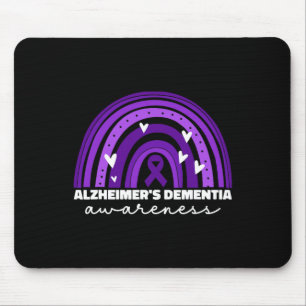 Awareness For Women Heimer Awareness Cute  Mouse Mat