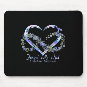 Awareness Forget Me Not Infinity Heart Mouse Mat