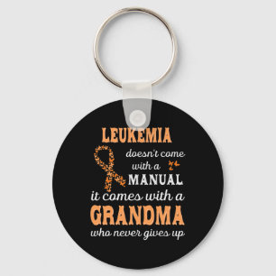Awareness Grandma Support Leukaemia Warrior Key Ring
