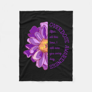 Awareness Grief And Loss Miss You Every Day Fleece Blanket