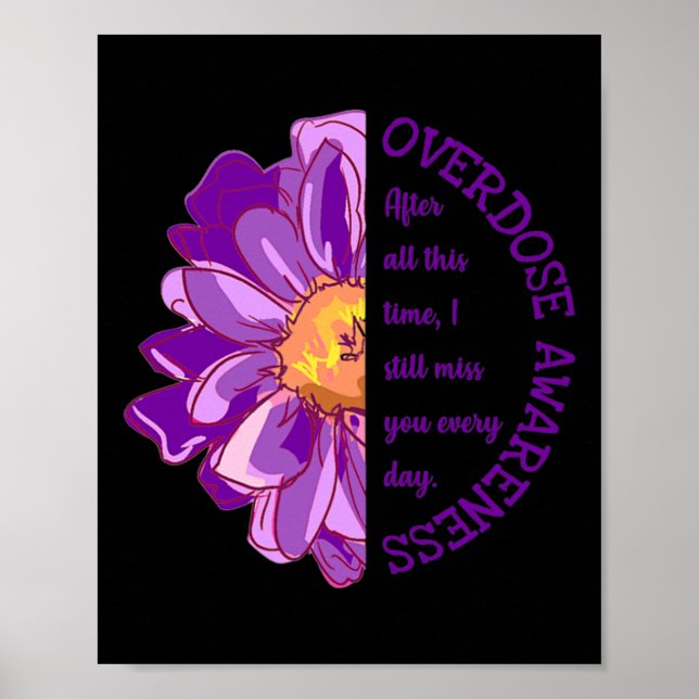 Awareness Grief And Loss Miss You Every Day  Poster (Front)