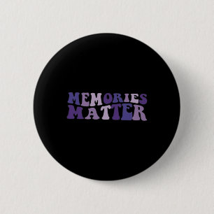 Awareness Groovy Memories Problem Purple Warrior 6 Cm Round Badge