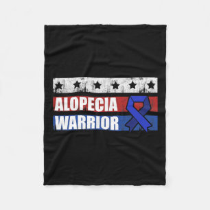 Awareness Hair Loss Warrior Caring Survivor  Fleece Blanket
