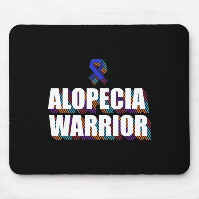 Awareness Hair Loss Warrior Patient Survivor Da1  Mouse Mat (Front)