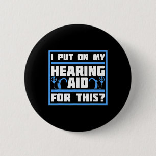 Awareness Hearing Aid Implant Asl 1 6 Cm Round Badge