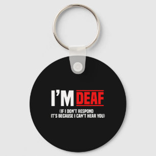 Awareness Hearing Aid Implant Asl I Can't Hear You Key Ring