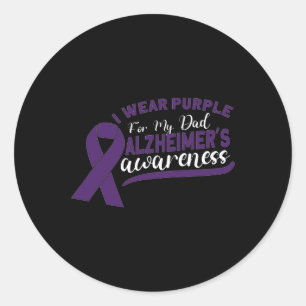 Awareness Heimer Dementia Senior 2  Classic Round Sticker