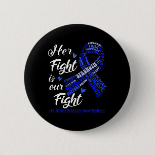 Awareness Her Fight Is Our Fight 6 Cm Round Badge