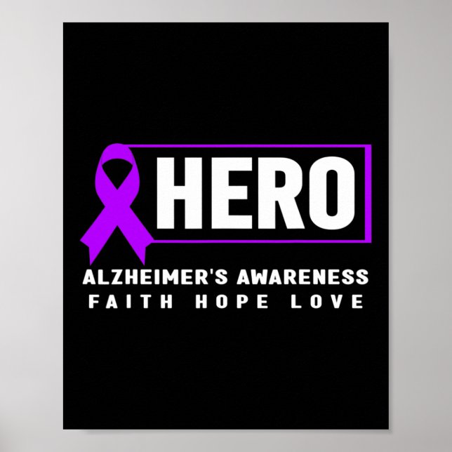 Awareness - Hero Heimer’s Awareness  Poster (Front)