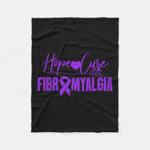 Awareness Hope Cure Fibromyalgia Fibromyositis Gru Fleece Blanket