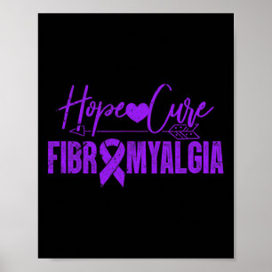 Awareness Hope Cure Fibromyalgia Fibromyositis Gru Poster