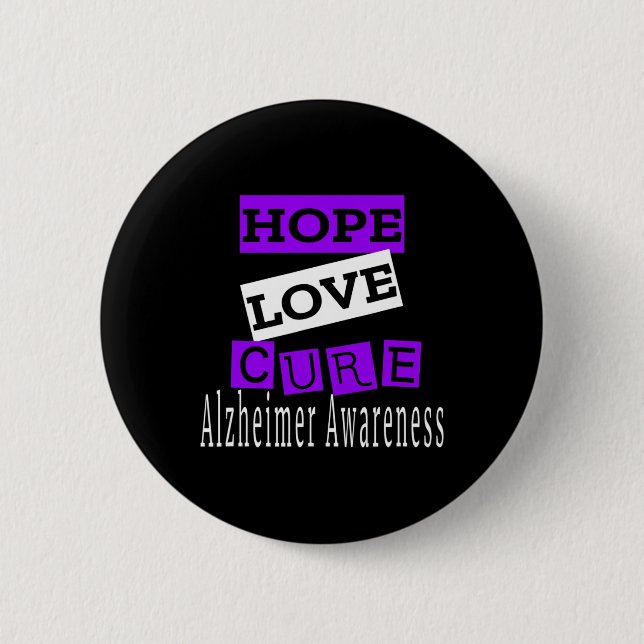 Awareness Hope Love Cure  6 Cm Round Badge (Front)