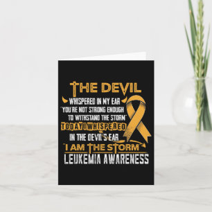 Awareness I Am The Storm Devil Card