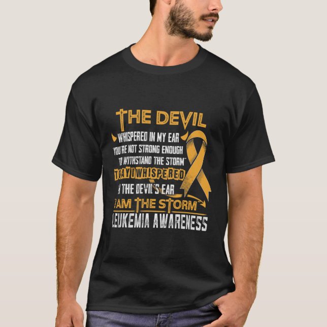 Awareness I Am The Storm Devil  T-Shirt (Front)