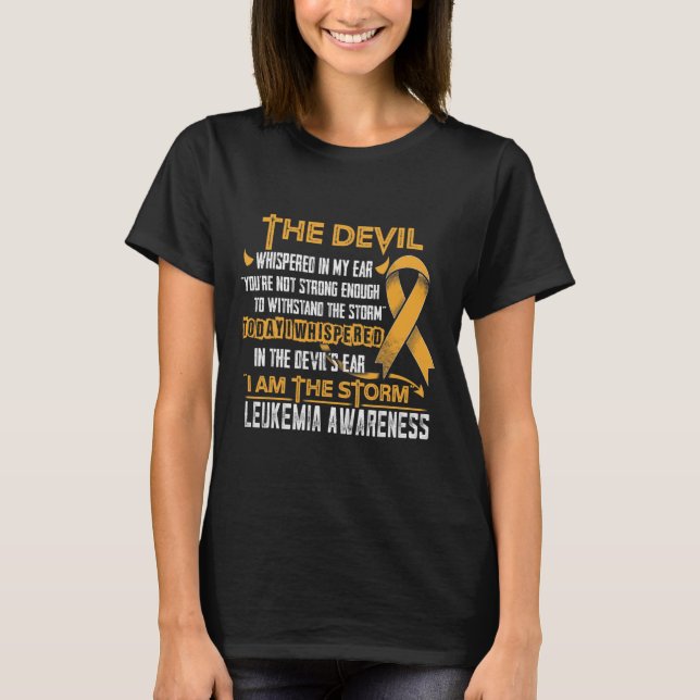 Awareness I Am The Storm Devil  T-Shirt (Front)