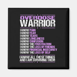 Awareness I Know Pain Survivor Purple Ribbon Magnet