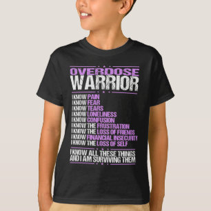 Awareness I Know Pain Survivor Purple Ribbon T-Shirt
