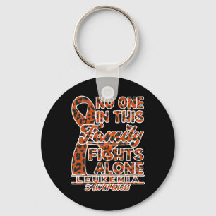 Awareness I No One In This Family Fights Alone I L Key Ring